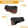 thumbnail image 6 of Unique Bargains Universal Shift Knob Cover Automatic Car Knob Gear Protector Carbon Fiber Pattern Breathable Wine Red, 6 of 6