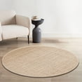 thumbnail image 4 of Delara Premium Handwoven 100% Jute Area Rug (6' Round), Natural Fiber Boucle Design, 0.25" Thick – Durable Rug for Living Room, Bedroom & Entryway, 4 of 7