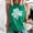 Green(New), variant on PNTUTB Women's St. Patrick's Day Fashion Print Crew Neck Pullover Casual Comfortable Sleeveless Tank Tops