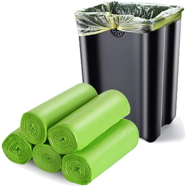 EIMELI 60 Counts Biodegradable Trash Bags 13 Gallon Compostable Trash Bags Recycled Garbage Bags Unscented Wastebasket Liners for Kitchen Office