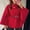 Red, variant on Womens Batwing Sleeve Poncho Pea Coats Oversized Belted Trendy Casual Stand Collar Cloak Cape Coats Red L