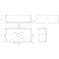 thumbnail image 6 of Nuie Kitchen Sink 33" Single Bowl Apron Front, Fireclay Ceramic Kitchen Sink 33x18x10", 6 of 6