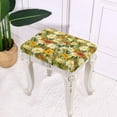 thumbnail image 6 of FOR U DESIGNS Daisy Print Stool Covers Rectangle 2 pcs Breathable Saddle Bar Stool Slipcover Removable Height Bar Stools Slipcovers with Elastic Band, 6 of 9