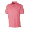 thumbnail image 2 of Men's Cutter & Buck Heather Red Louisiana Tech Bulldogs Forge Stretch Polo, 2 of 3