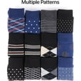 thumbnail image 4 of 12 Pack Dress Socks for Men- Fancy Argyle and Classic Pattern Dress Socks, 4 of 6