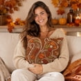 thumbnail image 6 of AuroraX Fall Pumpkin Throw Pillow Covers Thanksgiving Decorative Throw Pillowcase Farmhouse Outdoor Rustic Harvest Home Decor Brown, 6 of 7