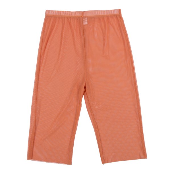 VISgogo, pantalones de lencería para mujer, transparente, parte inferior hueca de cintura alta, cubierta corta de bikini transparente de malla delgada, pantalones pull-up de moda salvaje VISgogo moda