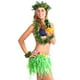 thumbnail image 5 of WORGEOUS 1 juego de guirnalda verde hawaiana para fiesta, diadema de hojas artificiales, collar de hojas realistas, pulsera de lazo para fiesta luau en la playa tropical., 5 of 7