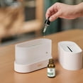 thumbnail image 3 of Difusor de aceites esenciales con luz de llama simulada, humidificador portátil de aromaterapia para el hogar y la oficina, difusores de aire aromáticos silenciosos., 3 of 7