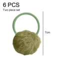 thumbnail image 2 of Pom Ball Elastic Hair Ties Pom Hair Bands Seamless Hair Ropes, 2 of 5