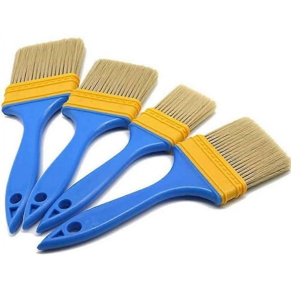 Paint Brushes, 4 Pieces Flat Brush, Flat Paint Brush, for Door, Closet, Decks, Fences (4 Sizes)