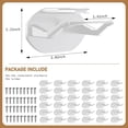 thumbnail image 4 of Hat Storage Revolution! 22 - Pack USA - Patented Black Adhesive Hat Hooks - Super Strong Hold for Baseball Caps, No - Drill Wall/Door/Closet Organizer, 4 of 6