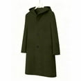 thumbnail image 6 of Winter clothing for women Plus Size Casual Winter Warm Long Hooded Overcoat Loose Fit Long Sleeve Daily Wear Solid Color Long Length Outerwear Jacket, 6 of 6