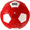 Scarlet/White, variant on Tachikara Recreational Soccer Ball, Size 4, Scarlet and White