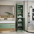 thumbnail image 2 of 100% Solid Wood 16.5" Bathroom Storage Cabinet with Solid Doors and Adjustable Shelves, 2 of 5