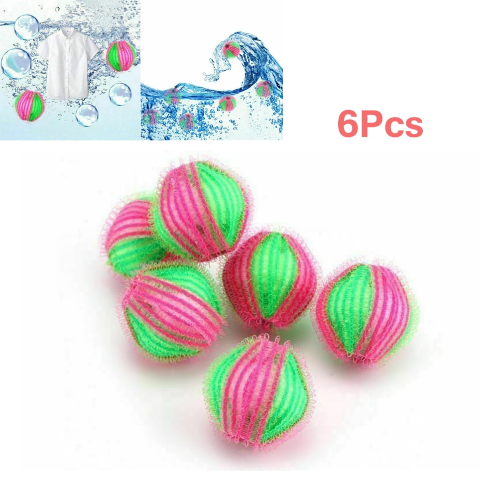 6Pcs Washing Machine Hair Lint Removal Laundry Ball Clothes Cleaning Ball Tool. 