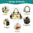 thumbnail image 2 of Cartoon Bees Honey Cooler Bag Lunch Bag Soft Cooler Cooling Tote Insulated Lunch Box for Adult Men Women, 2 of 4