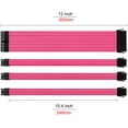 thumbnail image 5 of Vetroo PSU Extension Cable Sleeved Customization Mod PC Power Supply Cable, Soft Nylon Braided with Comb Kit 18AWG ATX/EPS/8 Pin PCI-E/6+2 Pin PCI-E (Pink), 5 of 8