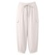 thumbnail image 5 of TaTaai Spring Summer Linen Blend Jogger Pants for Women Ankle Length Elastic Waist with Pockets Cargo Style Drawstring Cuff Trousers Lightweight Comfy Daily Gift, 5 of 8