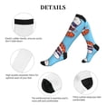 thumbnail image 5 of Lsque Sushi Salmon Surfing Pattern Sport Compression Socks for Men & Women 15-20 mmHg Knee High Nurse Pregnant Running Medical and Travel Athletic, 5 of 6