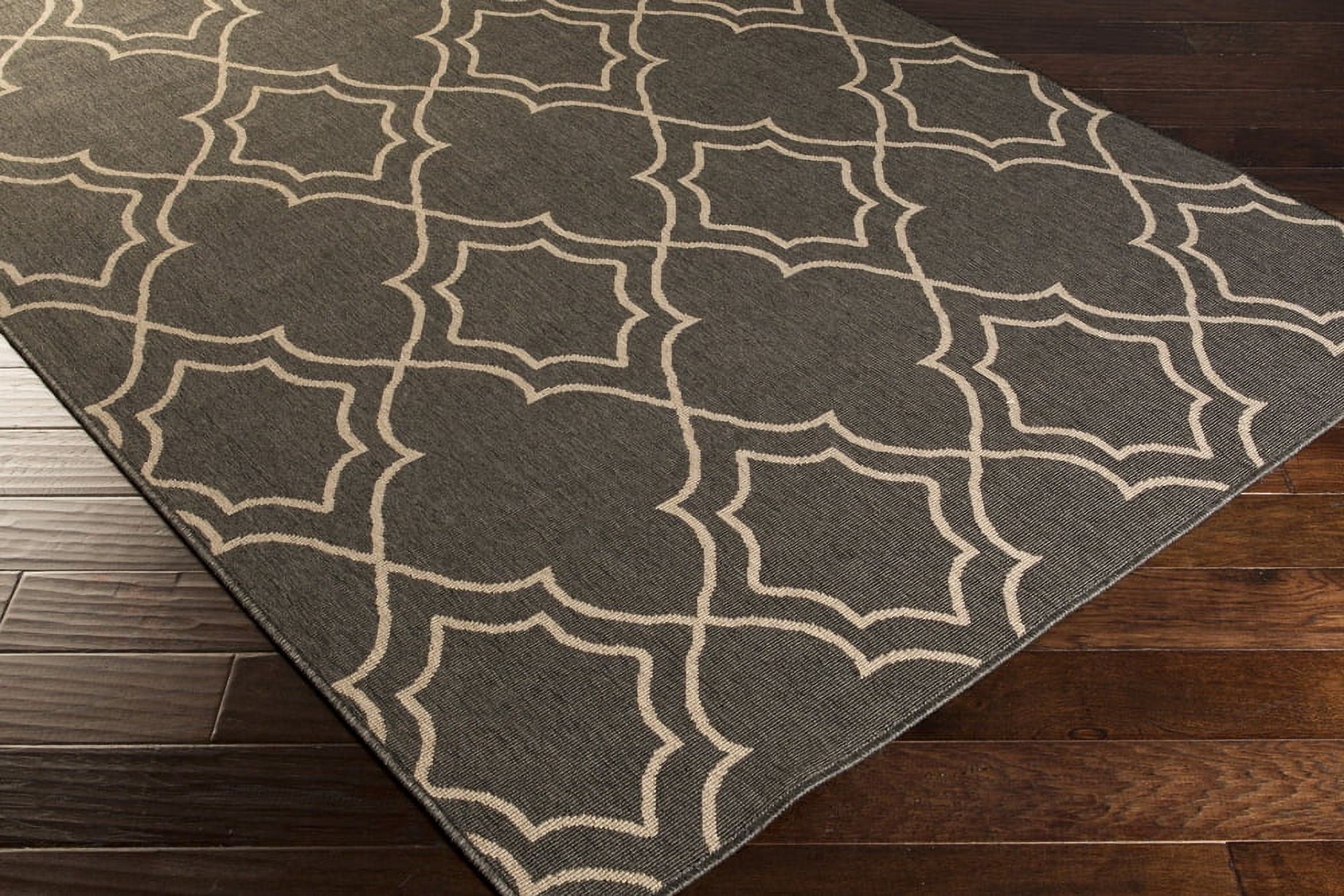 Livabliss Outdoor Rugs, 2x12 Alfresco Cottage Black Runner Area Rug for Patio, Porch, Deck, Backyard, Waterproof Indoor Outdoor Carpet (2'5" x 11'10" Runner)