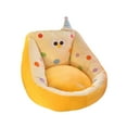 thumbnail image 4 of Sillón con cojín kawaii, sofá perezoso, divertido y cómodo, decoración para dormitorio interior. Amarillo, 4 of 7