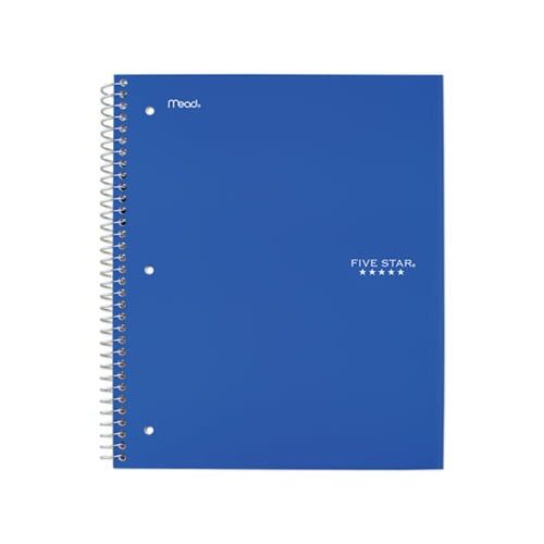 1 Subject New Version 100 Sheets White 11 x 8-1/2 School Spiral Notebook 72456 College Ruled Paper Wired 