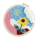 thumbnail image 4 of Kits de inicio para bordado con aguja perforadora, tela con bastidor, kit de enganche para alfombras, manualidades Girasol, 4 of 9