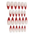 thumbnail image 4 of Uñas postizas octoswave French Tip almendra rojas, 24 piezas, 4 of 7