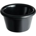 thumbnail image 4 of Truecraftware – Set of 12- Smooth Ramekin 1-1/2 oz. Black Color Melamine - Individual Condiments Ramekins Portion Dipping Sauce, 4 of 5