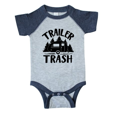 

Inktastic Trailer Trash- Camping Humor Gift Baby Boy or Baby Girl Bodysuit