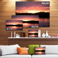 thumbnail image 3 of Sunset on Tropical Lagoon - Landscape Canvas Art Print, 3 of 4