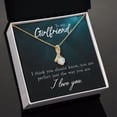 thumbnail image 3 of To My Girlfriend I Think You Should Know Alluring Ribbon Necklace Message Card, 3 of 20