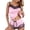01-Pink1842, variant on Wxolcjlv Womens Solid Satin Pajama Set Lace Spaghetti Strap Top Shorts Sleepwear Nightwear