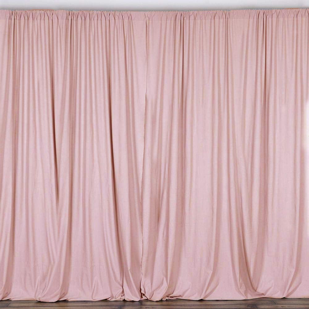 2 pcs 10 feet x 10 feet Polyester Backdrop Drapes Curtains Panels with ...