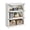 White, variant on Ourlova White 67.4 Inch Tall with 24.5 Inch Wide Farmhouse Wooden Bookcase with 5 Tier Storage Shelves for Living Room and Home Office