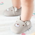 thumbnail image 3 of Wuxian Girls Slippers House Shoes Cute Cartoon Printing Slipper For Home Indoor Winter Bedroom Non Slip Soft Warm House Shoes,Grey,12-24 Months, 3 of 5