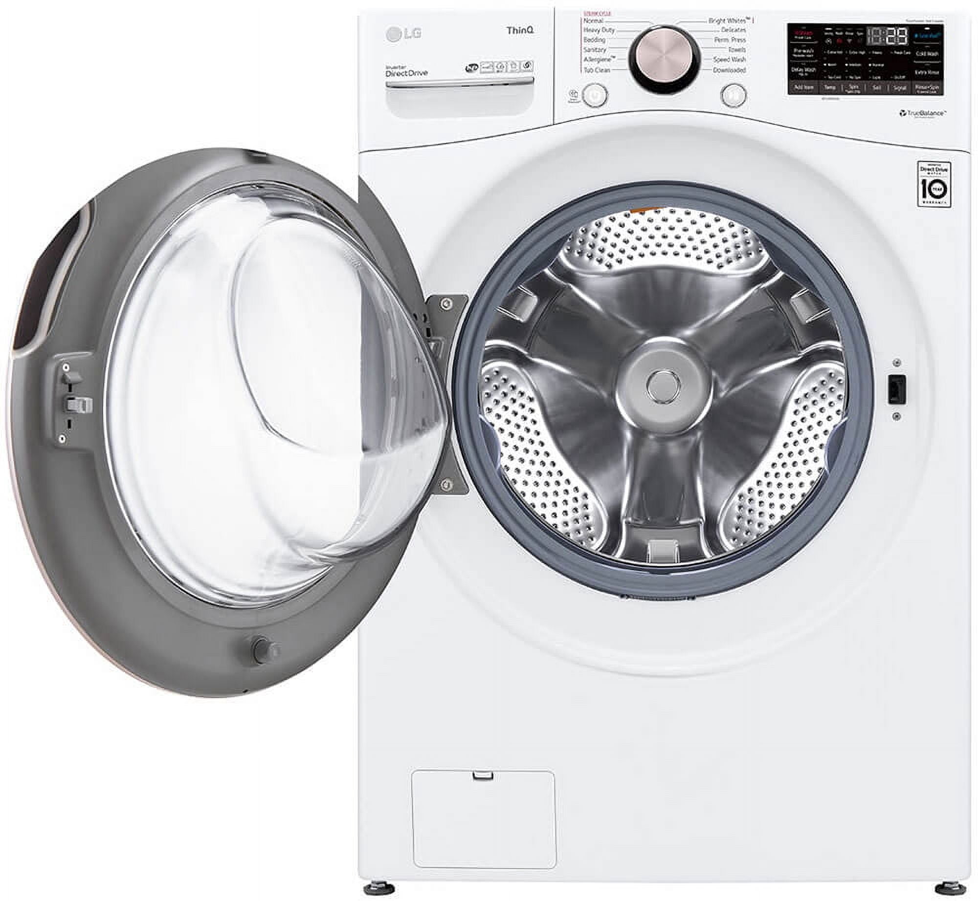 LG WM4000HWA 4.5 Cu. Ft. Ultra Large Capacity Smart wi-fi Enabled Front Load Washer with TurboWash 360° an