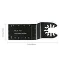 thumbnail image 3 of EZONEDEAL 10pcs Oscillating Multi Tool Saw Blades Wood Metal Cut Cutter For Dewalt Fein, 3 of 5