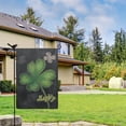 thumbnail image 2 of St. Patrick's Day Yard Flags Irish Holiday Outdoor Flag Shamrock Clovers Green Farmhouse Yard Flags 12.5''×18'' Burlap Vertical Double Sided House Flag for Home,Garden Decor, 2 of 4