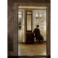 thumbnail image 2 of Holsoe, Carl 25x32 Gold Ornate Wood Framed with Double Matting Museum Art Print Titled - A Lady In An Interior, 2 of 4