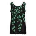 thumbnail image 5 of Clearance Staron Womens Summer Tops Loose Fit Spring Summer Trendy Shirts Sleeveless Boho Floral Flowy Round Neck Basic Tank Tops Blouses Casual Soft Blouses, 5 of 5