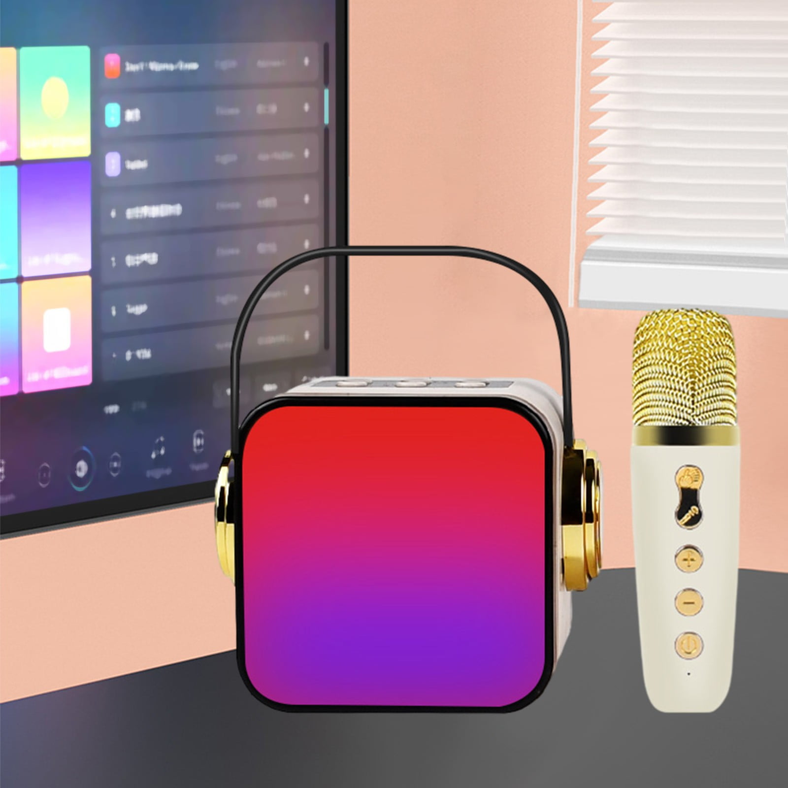 lulshou New Microphone, Audio, Wireless Microphone, Bluetooth, Karaoke Sound, Household Singing, Household KTV