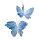 thumbnail image 4 of 2 mariposas artificiales decorativas para fiestas, mariposas gigantes versátiles. Azul, 4 of 9