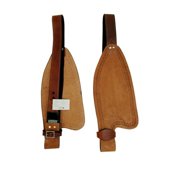 Trail Western Rodeo Saddle Fenders Snake Tooled Medium Oil Leather Horse Tack