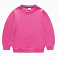 thumbnail image 2 of TOWED22 Kids Cotton Sweatshirt Basic Thin Long Sleeve Crewneck Pullover for Toddler and Girls Tops,5-6 Y, 2 of 4