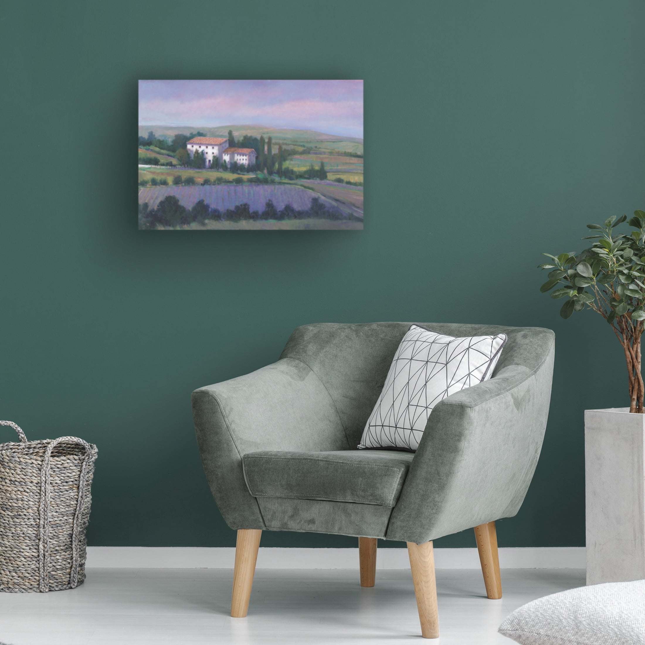 Trademark Fine Art Tim OToole Soft Lavender Fields I Canvas Wall Art