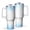 White-2, variant on 40oz Tumbler with Handle and Straw, Vacuum Insulated Stainless Steel Travel Mug, Fits Car Cup Holder, Ice Crystal Print