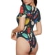 thumbnail image 2 of Balery Bowling Ball Body de cuello redondo de manga corta para mujer Tops de manga corta Tops básicos-Medium, 2 of 7