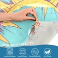 thumbnail image 3 of Yayeee Kitchen Curtains Tier Pair Light Filtering 27"x36" Rod Pocket Short Cafe Window Panel, Retro Blue Rainbow, 3 of 7